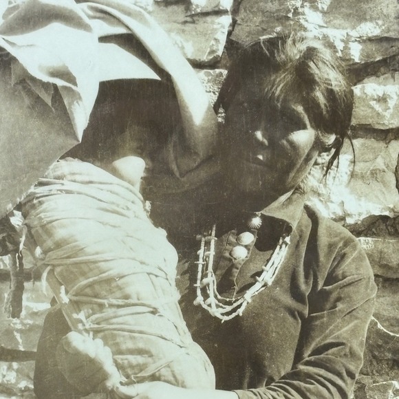 Harmon Percy Marble 8x10 Navajo Woman Baby 1911-1926 Cradleboard Photo - Picture 2 of 6